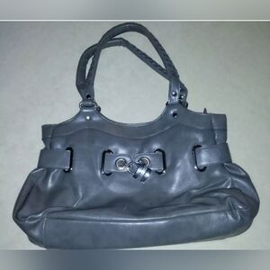 Leather Purse Gray